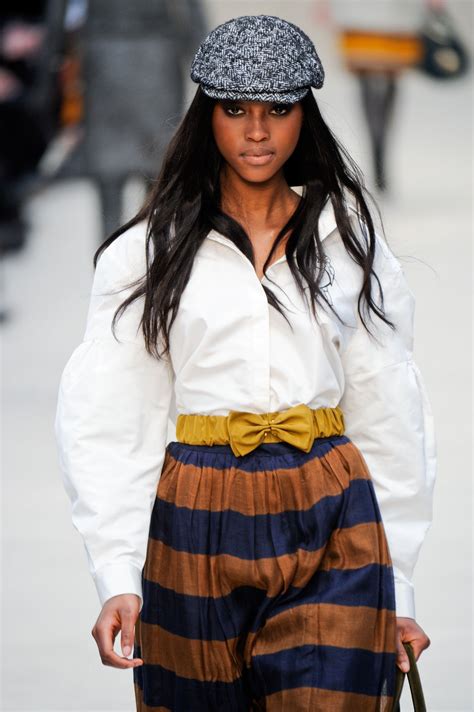 Burberry runway skirts